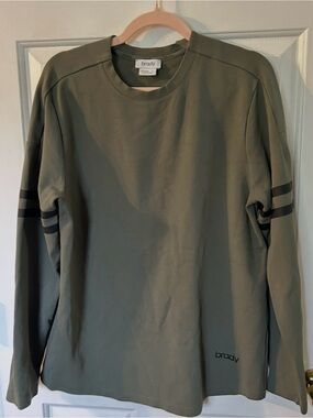 BRADY Brand Men's Long-Sleeve Knit Crewneck / Football Jersey Tee Size Large